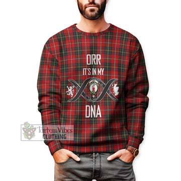 Orr Tartan Sweatshirt with Family Crest DNA In Me Style Unisex - Tartan Vibes Clothing