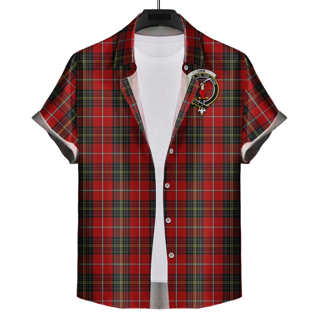 Orr Tartan Hawaiian Shirt with Family Crest Kid - Tartan Vibes Clothing