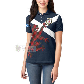 Orr Tartan Lion Rampant Women's Polo Shirt Proudly Display Your Heritage with Alba Gu Brath and Clan Name Women - Tartan Vibes Clothing