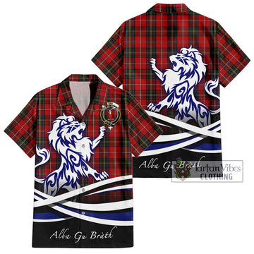 Orr Tartan Hawaiian Shirt with Alba Gu Brath Regal Lion Emblem Kid - Tartan Vibes Clothing