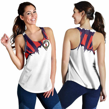 Orr Clan Crest Women's Racerback Tanks with Retro Sport Style 4XL - 2D-tartanvibesclothing