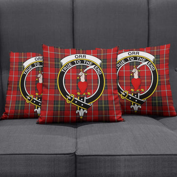 Orr Tartan Pillow Cover with Family Crest Rectangle Pillow Cover 51*91cm - Tartan Vibes Clothing
