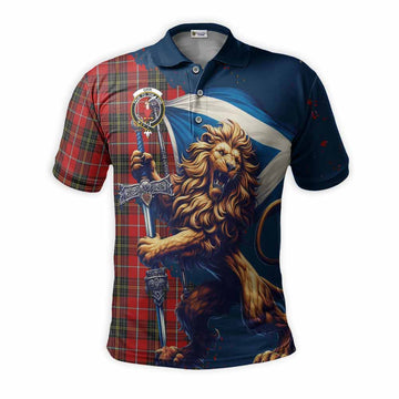 Orr Tartan Family Crest Men's Polo Shirt with Scottish Majestic Lion Kid - Tartan Vibes Clothing