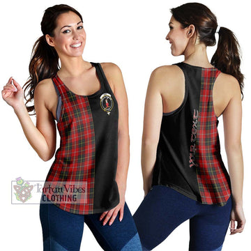 Orr Tartan Women's Racerback Tanks with Family Crest and Half Of Me Style 4XL - Tartan Vibes Clothing