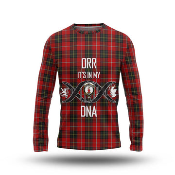 Orr Tartan Long Sleeve T-Shirt with Family Crest DNA In Me Style Unisex - Tartan Vibes Clothing