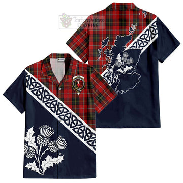 Orr Tartan Hawaiian Shirt Featuring Thistle and Scotland Map Kid - Tartan Vibes Clothing