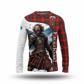 Orr Crest Tartan Long Sleeve T-Shirt Inspired by the Freedom of Scottish Warrior Unisex - Tartan Vibes Clothing