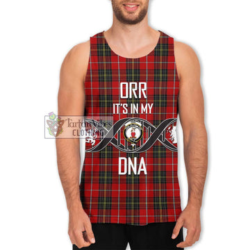 Orr Tartan Men's Tank Top with Family Crest DNA In Me Style Men - Tartan Vibes Clothing