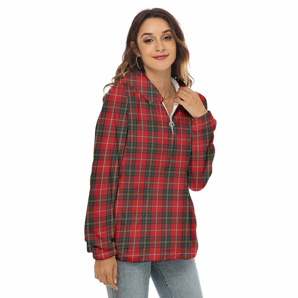 Orr Tartan Women's Borg Fleece Hoodie with Half Zip Female - Tartan Vibes Clothing