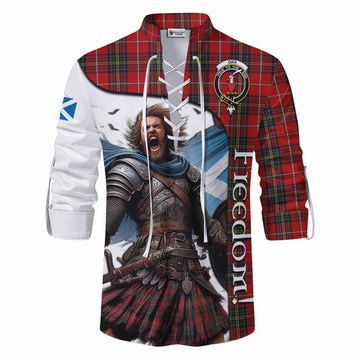 Orr Crest Tartan Ghillie Kilt Shirt Inspired by the Freedom of Scottish Warrior Men - Tartan Vibes Clothing