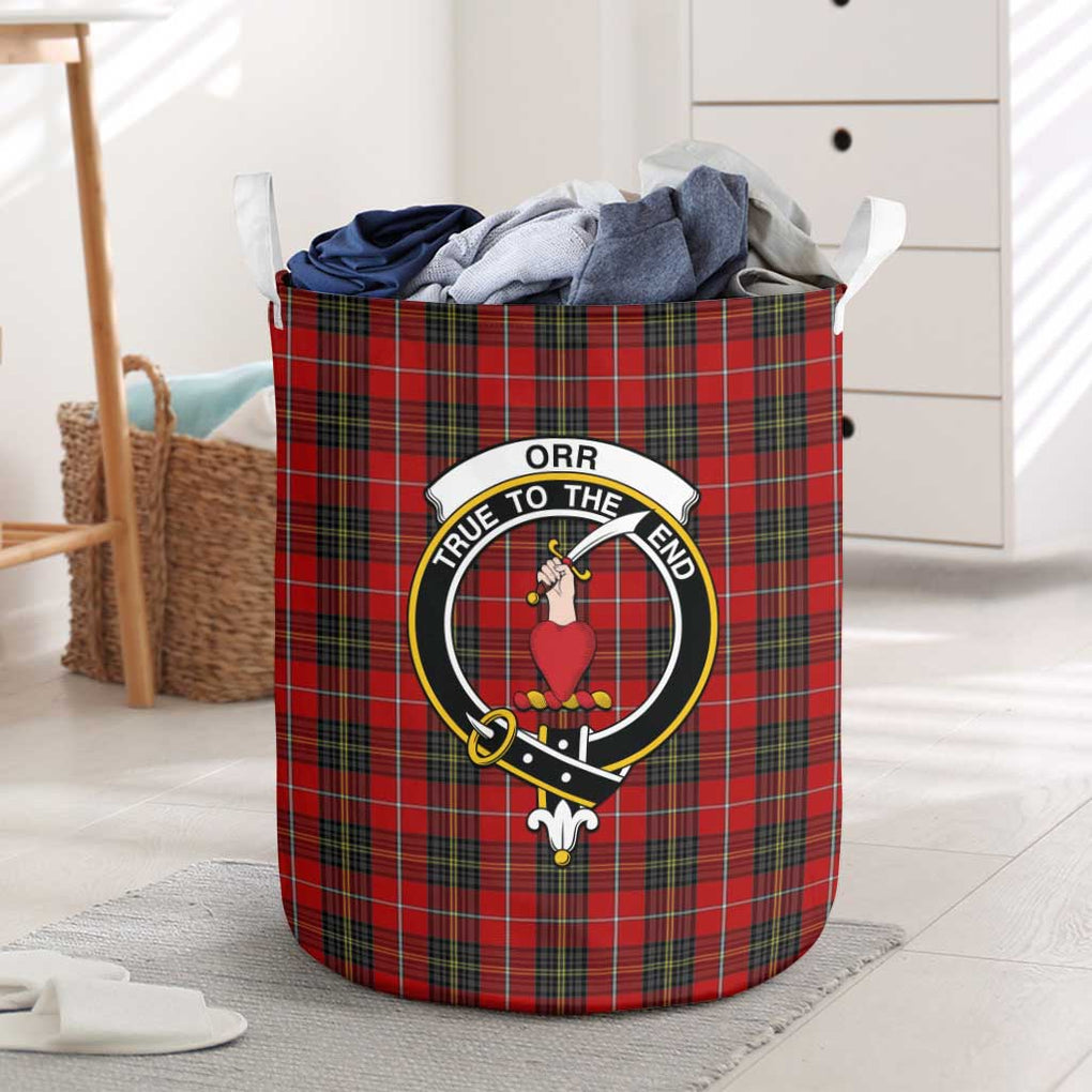 Orr Tartan Laundry Basket with Family Crest One Size - Tartan Vibes Clothing