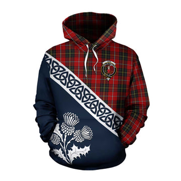 Orr Tartan Cotton Hoodie Featuring Thistle and Scotland Map Pullover Hoodie XS - Tartan Vibes Clothing