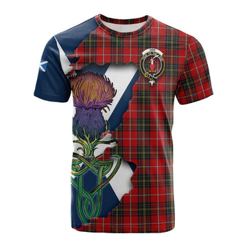 Tartan Vibes Clothing Orr Tartan Family Crest Cotton T-shirt Scottish Thistle Celtic Inspired