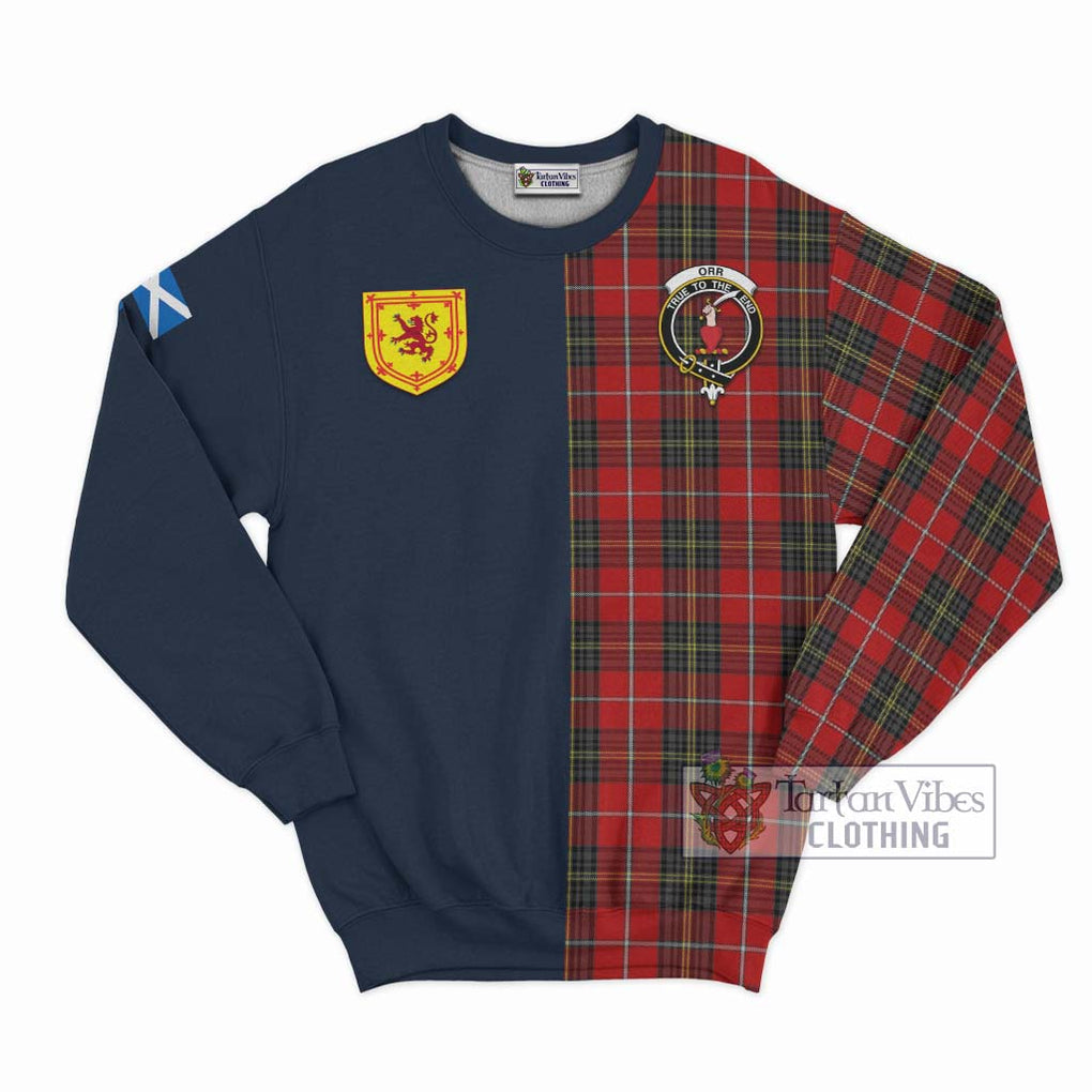 Orr Tartan Sweatshirt Alba with Scottish Lion Royal Arm Half Style Unisex - Tartan Vibes Clothing