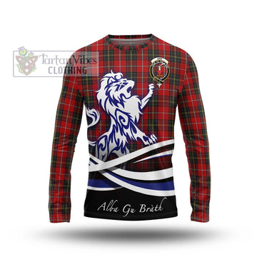 Orr Tartan Long Sleeve T-Shirt with Alba Gu Brath Regal Lion Emblem Unisex - Tartan Vibes Clothing