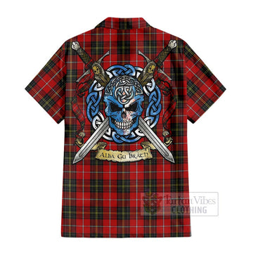 Orr Tartan Hawaiian Shirt with Family Crest Celtic Skull Style - Tartan Vibes Clothing