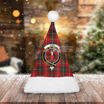 Orr Tartan Christmas Santa Hats with Family Crest - Tartan Vibes Clothing