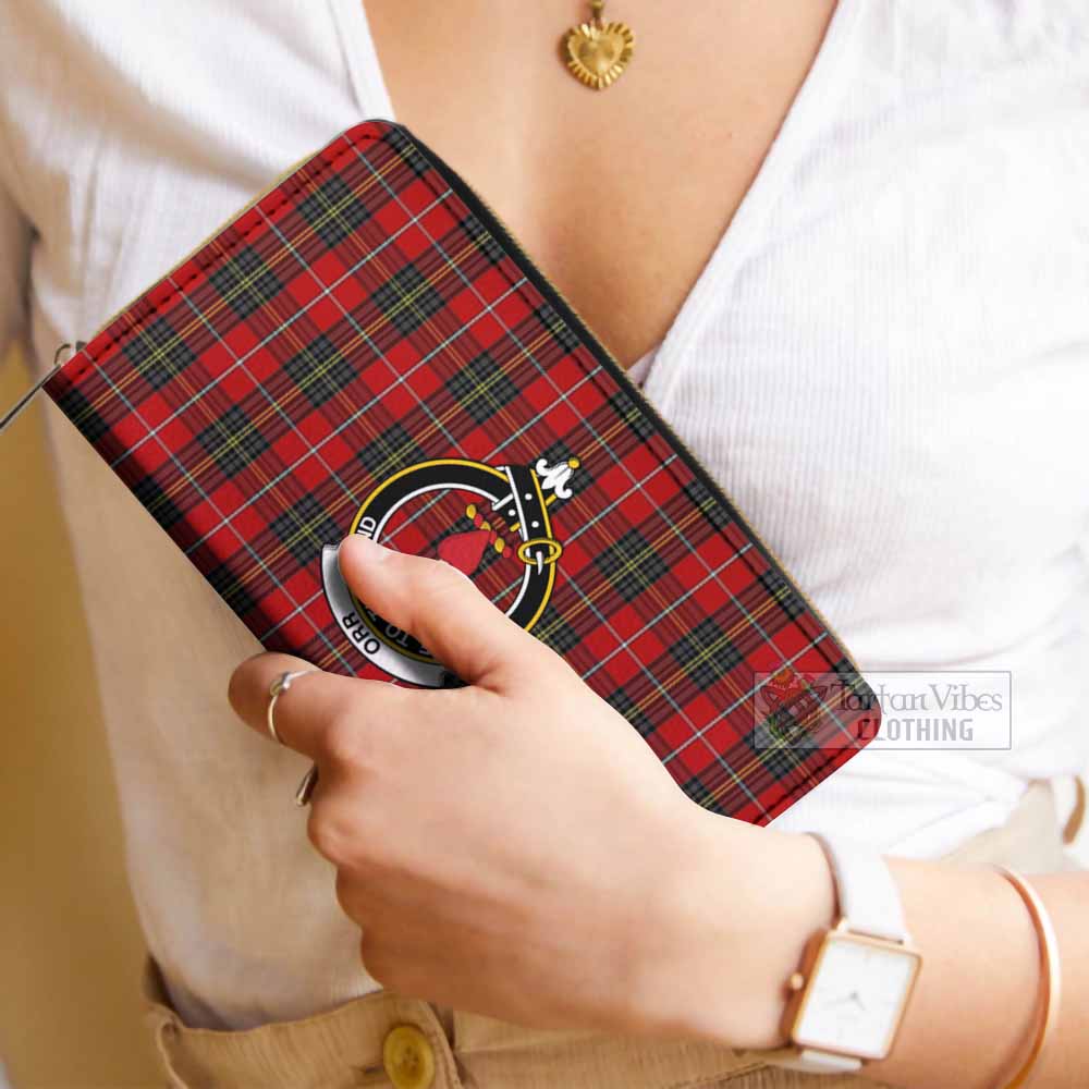 Orr Tartan Women's Leather Wallet with Family Crest - Tartan Vibes Clothing