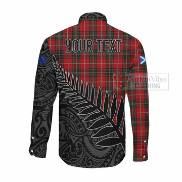 Orr Crest Tartan Long Sleeve Button Shirt with New Zealand Silver Fern Half Style Men's Shirt - Tartan Vibes Clothing