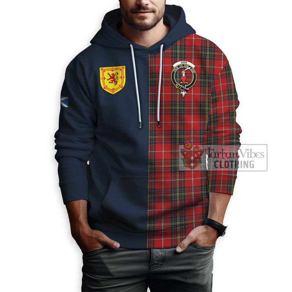 Orr Tartan Hoodie Alba with Scottish Lion Royal Arm Half Style - Tartan Vibes Clothing