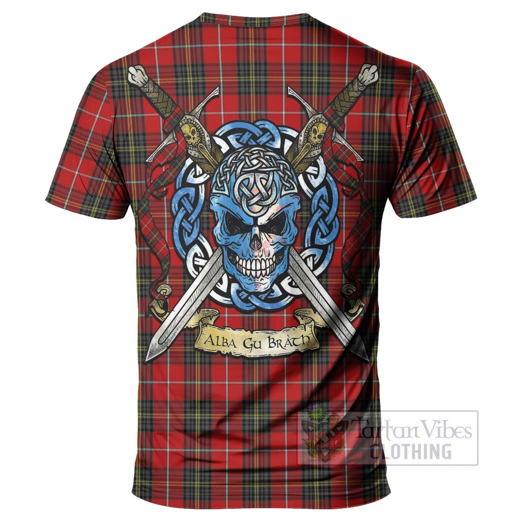 Orr Tartan T-Shirt with Family Crest Celtic Skull Style - Tartan Vibes Clothing