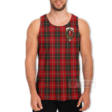 Orr Tartan Men's Tank Top with Family Crest and Bearded Skull Holding Bottles of Whiskey - Tartan Vibes Clothing
