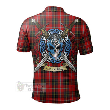 Orr Tartan Polo Shirt with Family Crest Celtic Skull Style - Tartan Vibes Clothing