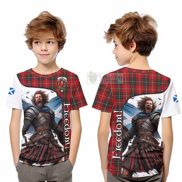 Orr Crest Tartan Kid T-Shirt Inspired by the Freedom of Scottish Warrior - Tartan Vibes Clothing