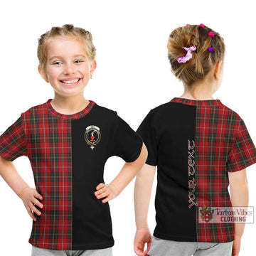 Orr Tartan Kid T-Shirt with Family Crest and Half Of Me Style - Tartan Vibes Clothing