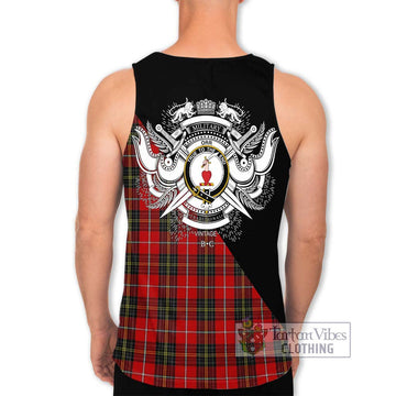 Orr Tartan Men's Tank Top with Family Crest and Military Logo Style - Tartan Vibes Clothing