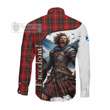 Orr Crest Tartan Long Sleeve Button Shirt Inspired by the Freedom of Scottish Warrior Men's Shirt - Tartan Vibes Clothing
