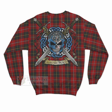 Orr Tartan Sweatshirt with Family Crest Celtic Skull Style - Tartan Vibes Clothing