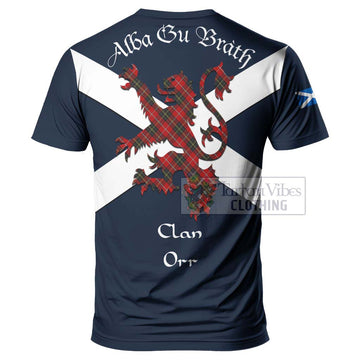 Orr Tartan Lion Rampant T-Shirt Proudly Display Your Heritage with Alba Gu Brath and Clan Name - Tartan Vibes Clothing