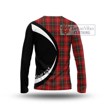 Orr Tartan Long Sleeve T-Shirt with Family Crest Circle Style - Tartan Vibes Clothing
