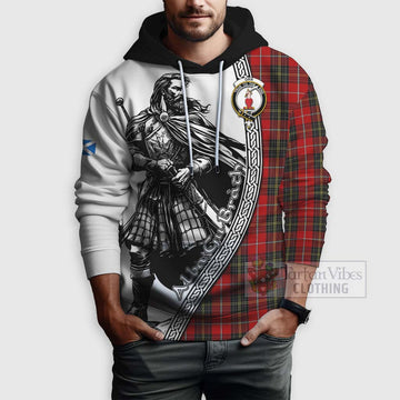 Orr Tartan Clan Crest Hoodie with Highlander Warrior Celtic Style - Tartan Vibes Clothing