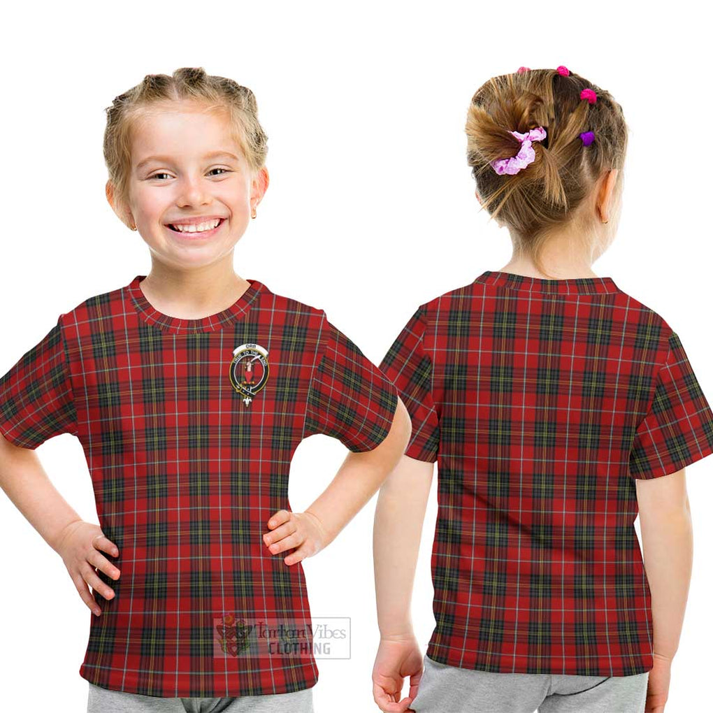 Orr Tartan Kid T-Shirt with Family Crest - Tartan Vibes Clothing