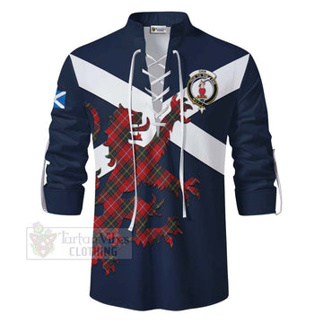 Orr Tartan Lion Rampant Ghillie Kilt Shirt Proudly Display Your Heritage with Alba Gu Brath and Clan Name - Tartan Vibes Clothing