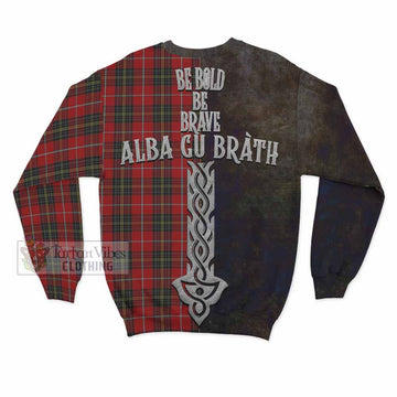 Orr Tartan Family Crest Sweatshirt Alba Gu Brath Be Brave Lion Ancient Style - Tartan Vibes Clothing