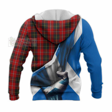 Orr Tartan Knitted Hoodie with Family Crest Scotland Patriotic Style - Tartan Vibes Clothing