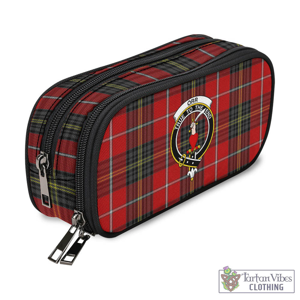 Orr Tartan Pen and Pencil Case with Family Crest - Tartan Vibes Clothing