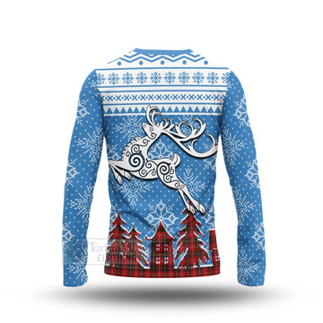 Orr Clan Christmas Long Sleeve T-Shirt Celtic Reindeer Style - Tartan Vibes Clothing