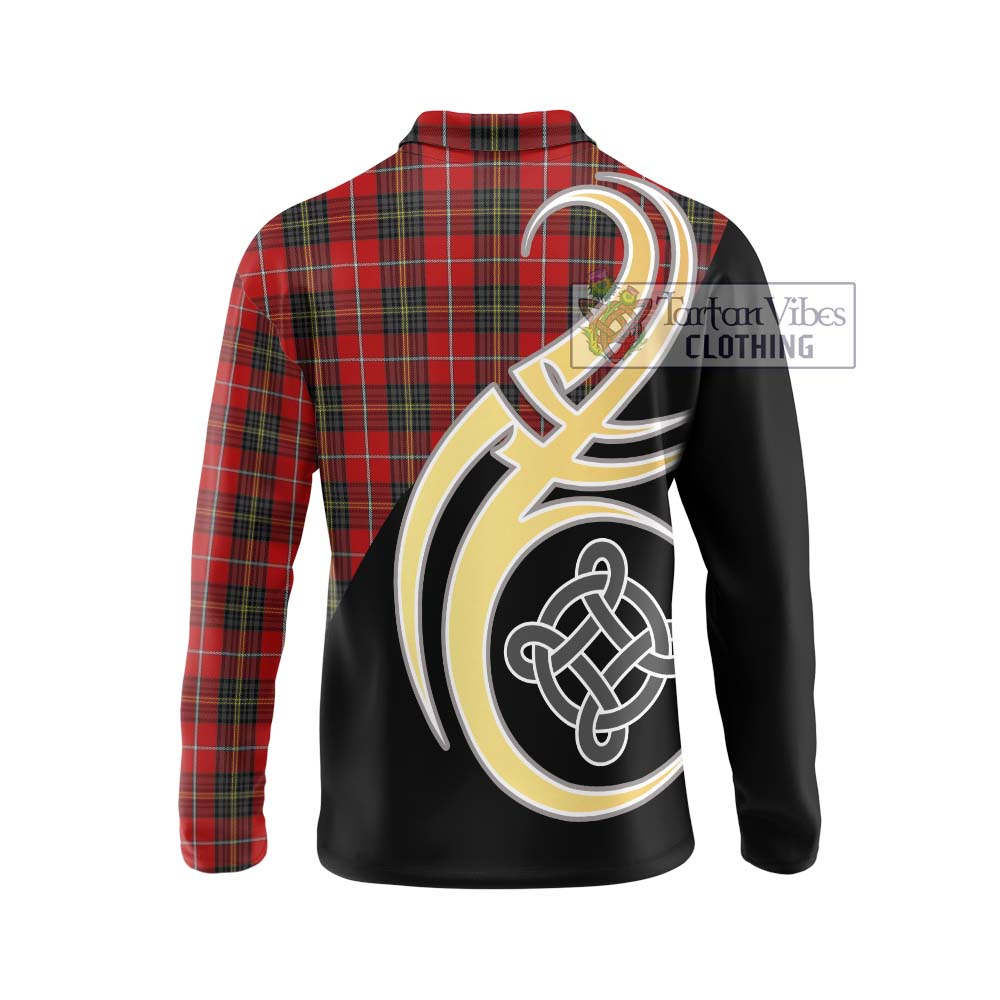 Orr Tartan Long Sleeve Polo Shirt with Family Crest and Celtic Symbol Style - Tartan Vibes Clothing
