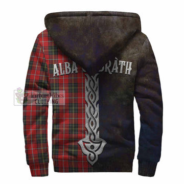 Orr Tartan Family Crest Sherpa Hoodie Alba Gu Brath Be Brave Lion Ancient Style - Tartan Vibes Clothing