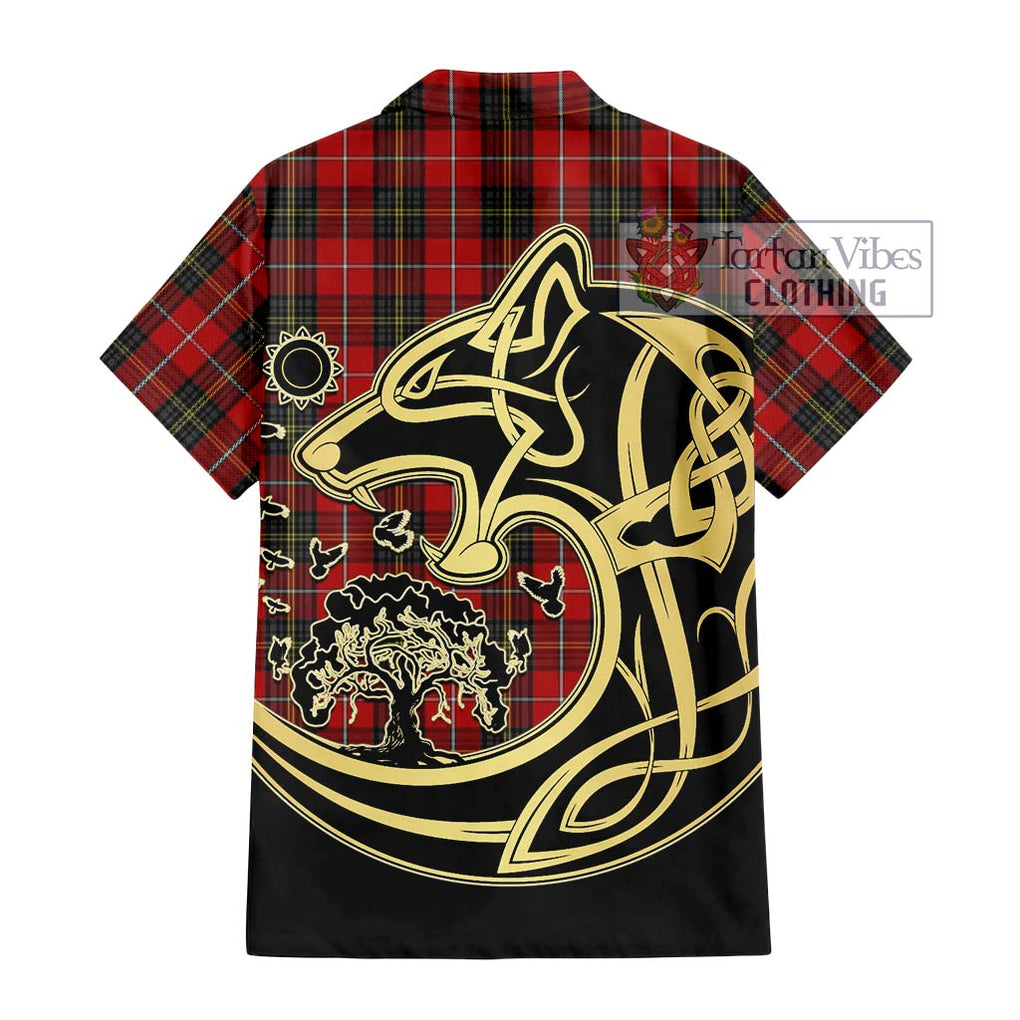 Orr Tartan Hawaiian Shirt with Family Crest Celtic Wolf Style - Tartan Vibes Clothing