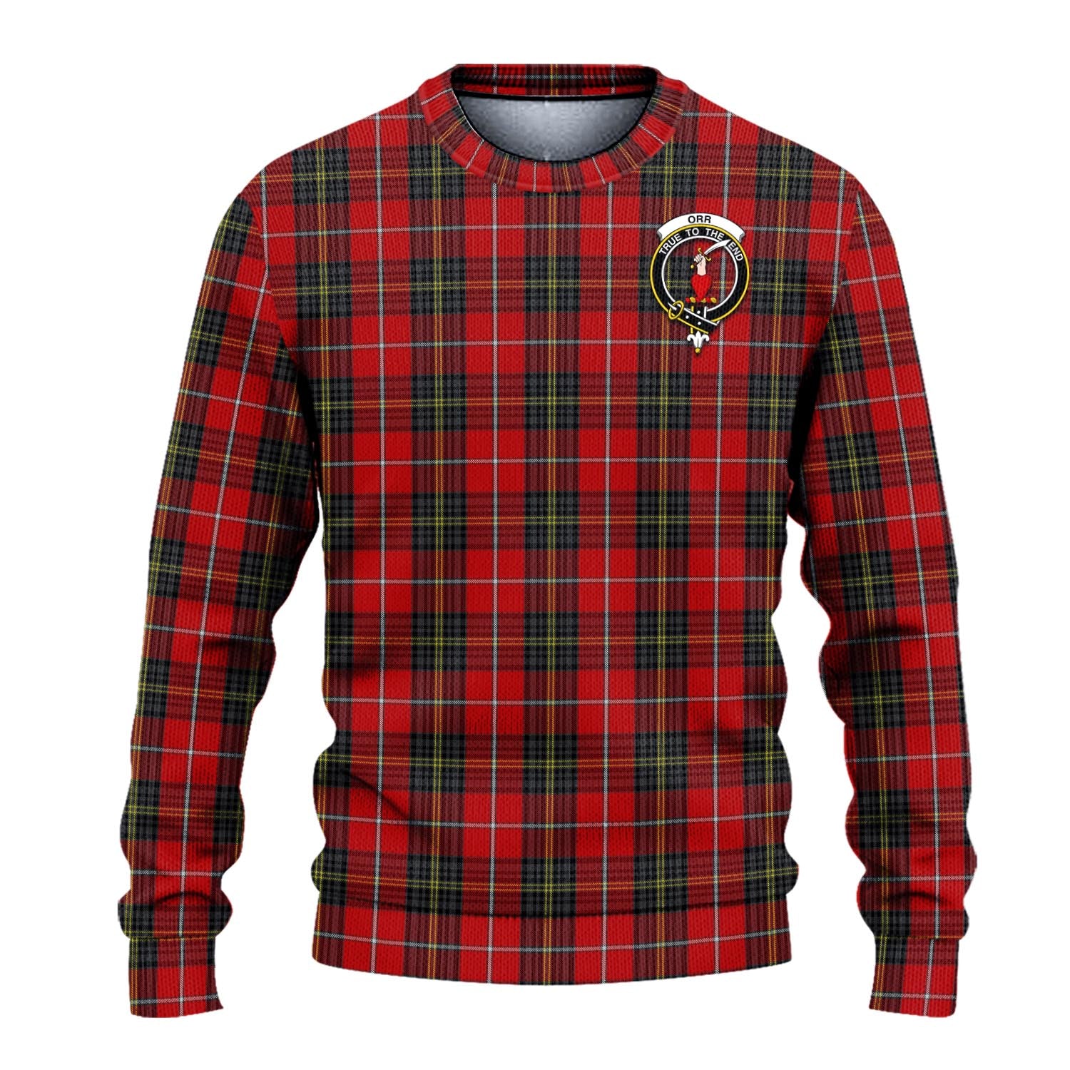 Orr Tartan Ugly Sweater with Family Crest - Tartan Vibes Clothing
