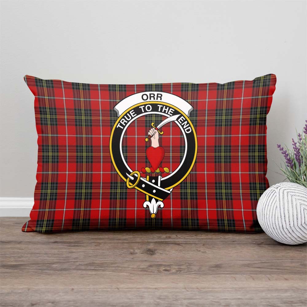 Orr Tartan Pillow Cover with Family Crest - Tartan Vibes Clothing