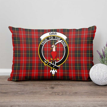Orr Tartan Pillow Cover with Family Crest - Tartan Vibes Clothing