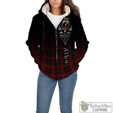 Orr Tartan Sherpa Hoodie Featuring Alba Gu Brath Family Crest Celtic Inspired - Tartan Vibes Clothing