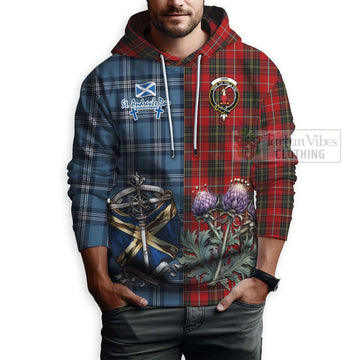Orr Tartan Hoodie Happy St. Andrew's Day Half Tartan Style - Tartan Vibes Clothing