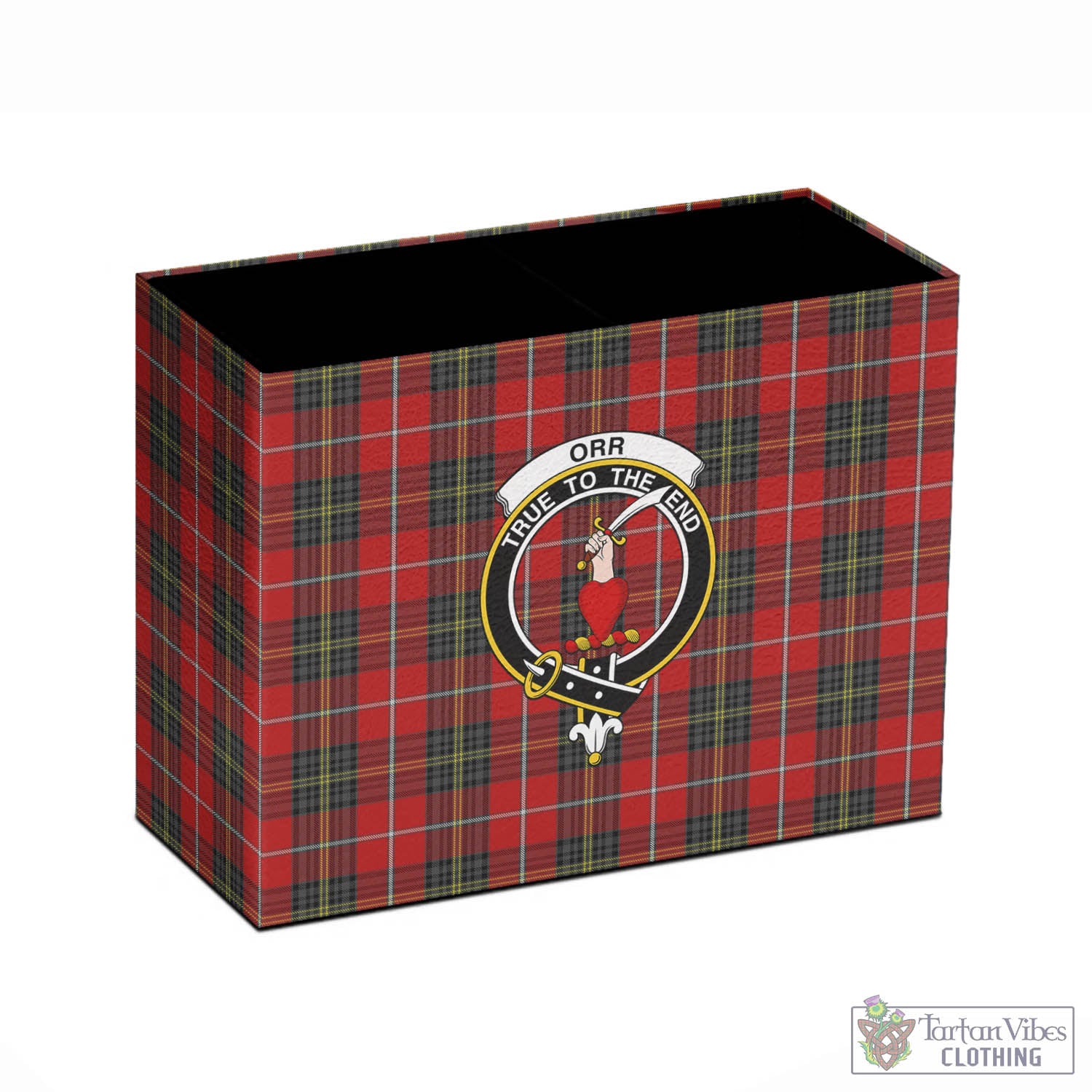Orr Tartan Pen Holder with Family Crest - Tartan Vibes Clothing